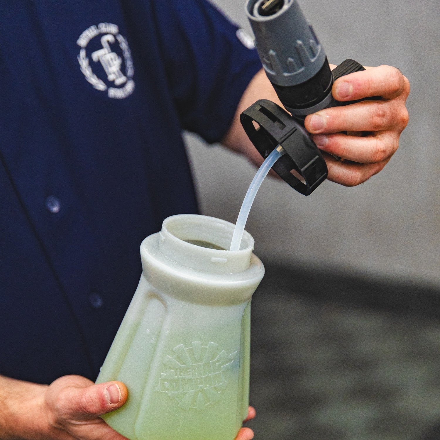 Ultra H2O Foam Cannon foaming a car during detailing