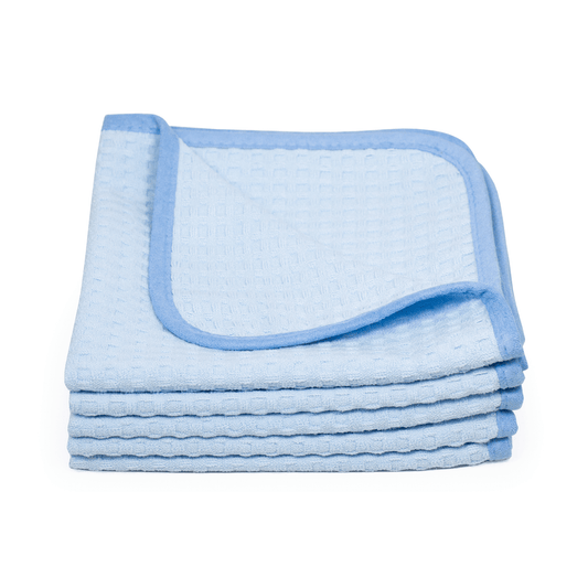 Dry Me A River waffle weave towel in Light Blue