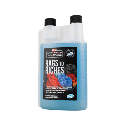P&S Rags to Riches microfiber detergent deep cleans and restores absorbency in detailing and car care towels